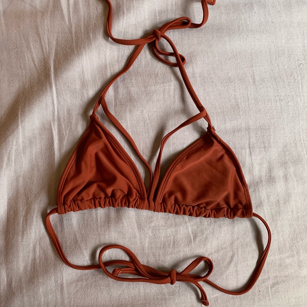 Red bikini top